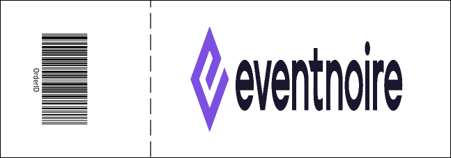 Purple Two-Tone General Admission Ticket Product Back