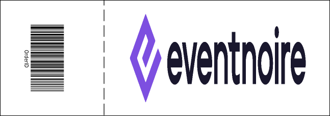 Cool Christmas General Admission Ticket with full bleed Product Back