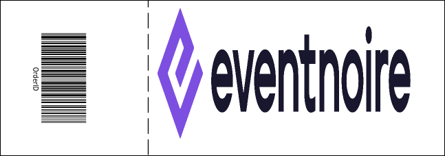 Purple and Black General Admission Ticket Product Back