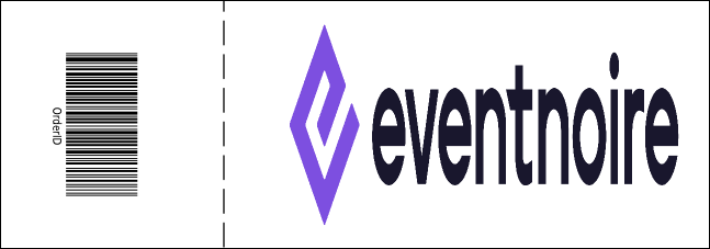 Yellow and Black General Admission Ticket Product Back