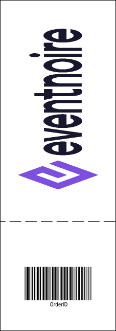 Blue Flowers ticket Product Back