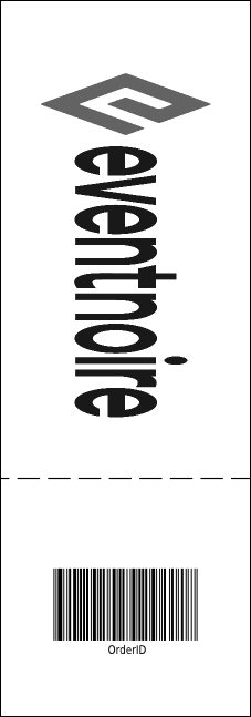 School Notebook Black and White Event Ticket Product Back