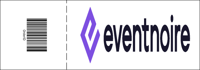 Dots 50/50 Purple Raffle Ticket Product Back