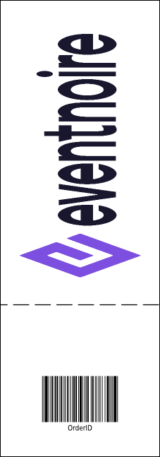 Dots 50/50 Blue Raffle Ticket Product Back