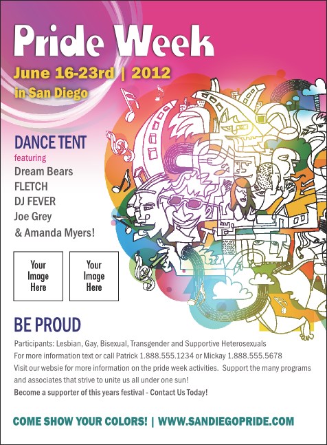 LGBT Pride Week Invitation Product Front