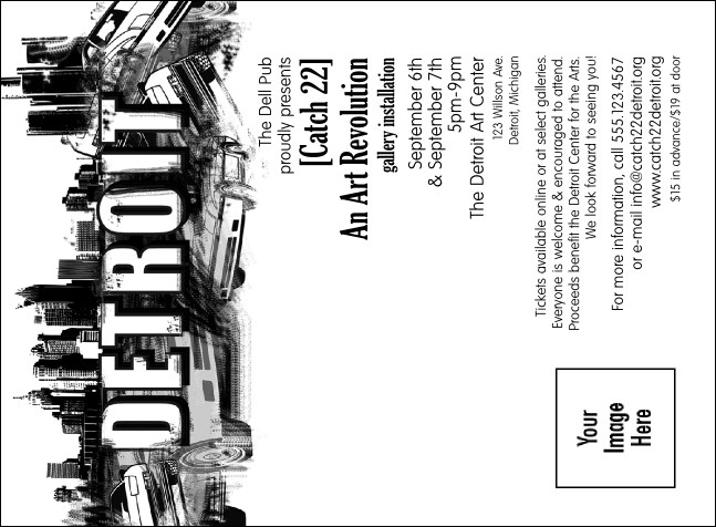 Detroit BW Invitation