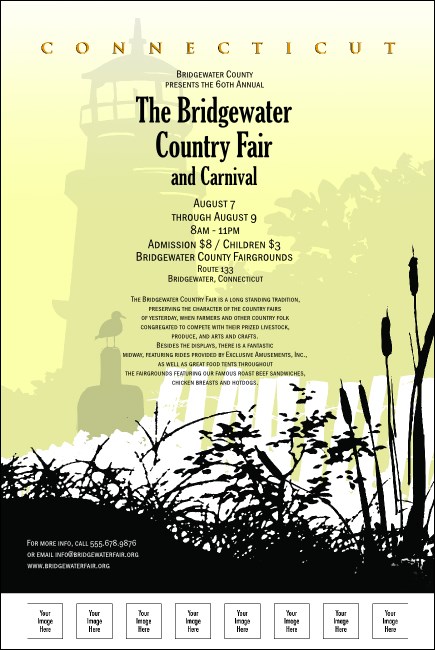 Connecticut Poster with Image Upload