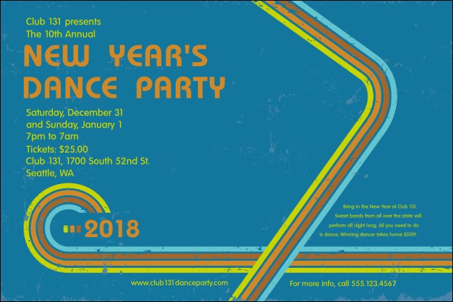 Retro Rainbow Poster Product Front