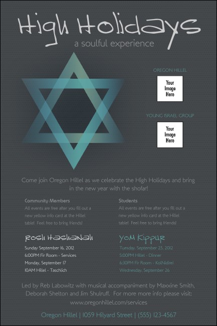 High Holidays Poster 2 Product Front