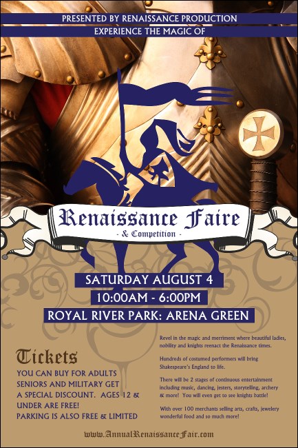 Renaissance Faire Armor Poster
