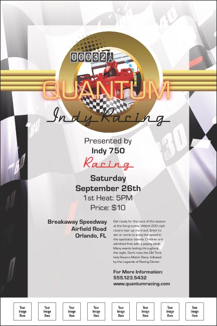 Indy Racing Poster Product Front