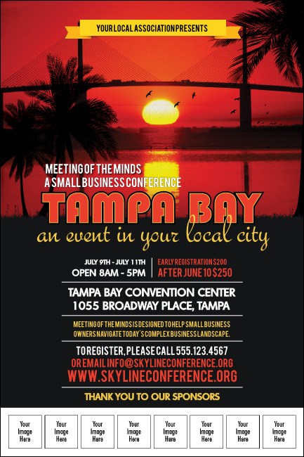 Tampa Bay Sunset Logo Poster