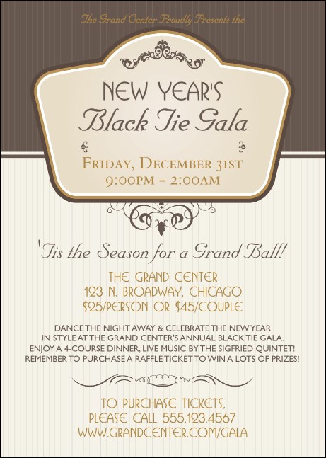 Classic Brown Pinstripe Postcard Product Front