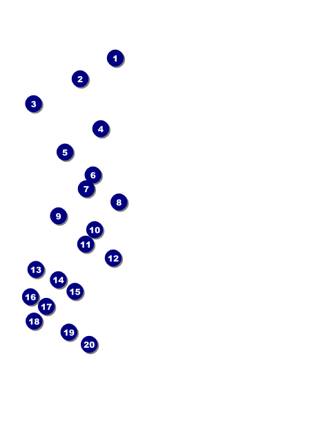 Dallas Postcard (Black and White) Front Field Markers