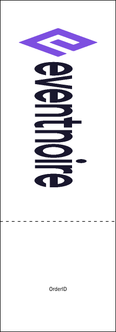 Snowflake Ornament Raffle Ticket Product Back