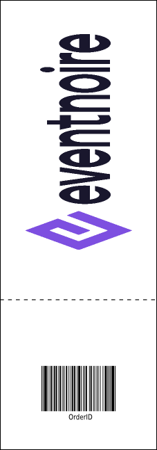Dance Silhouette Raffle Ticket Product Back