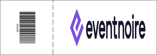 Christmas Ornament Purple Raffle Ticket Product Back