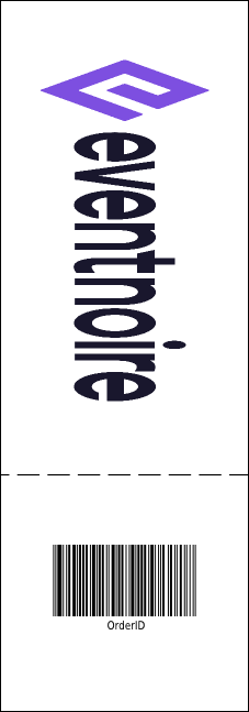 Fishing and Hunting Green Camo Expo Raffle Ticket Product Back