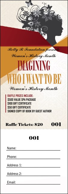 Women's Expo 3 Raffle Ticket Product Front
