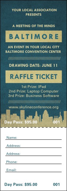 Baltimore Raffle Ticket