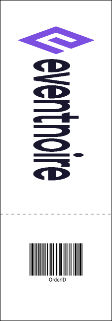 Paper Christmas Tree Red Raffle Ticket Product Back