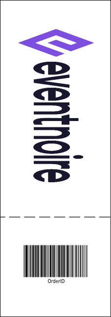 Green Squares Raffle Ticket Product Back