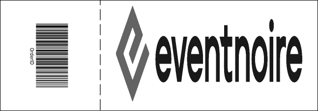 Christmas Black and White Raffle Ticket 001 Product Back