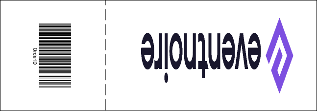 Camouflage Raffle Ticket Product Back