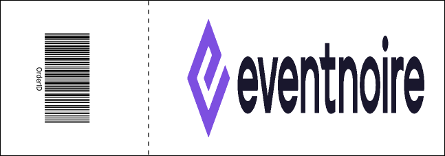 Rock Concert Red Raffle Ticket Product Back