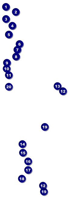 Your Image Raffle Ticket 001 (Blue) Front Field Markers