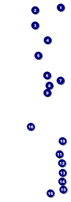 BMX Event Ticket Front Field Markers