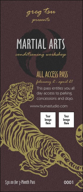 Martial Arts VIP Pass Product Front