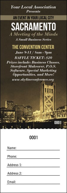 Sacramento Raffle Ticket