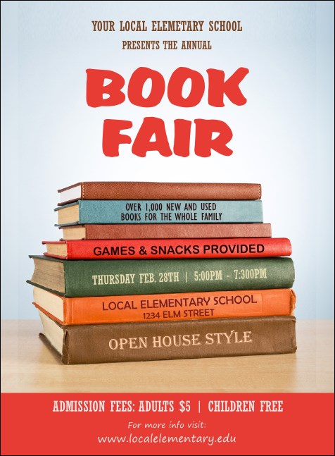 Book Fair Invitation Product Front