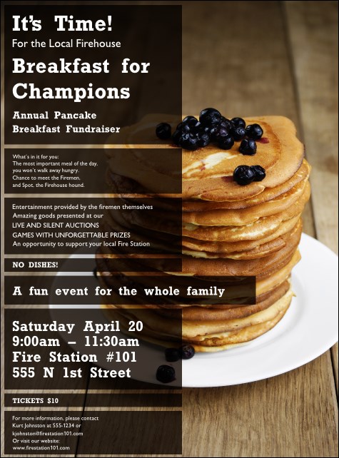 Pancake Breakfast Flyer Product Front
