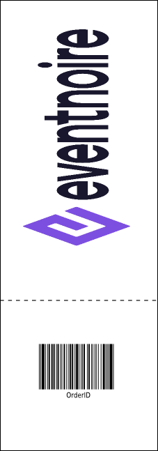 Christmas Carol Raffle Ticket Product Back