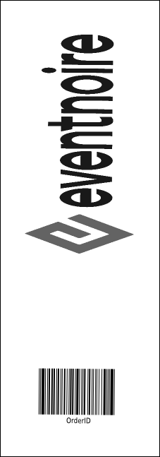 Classical Music Event Ticket Product Back