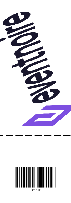 Skateboarding Event Ticket Product Back