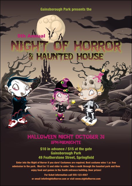 Costume Kids Club Flyer Product Front