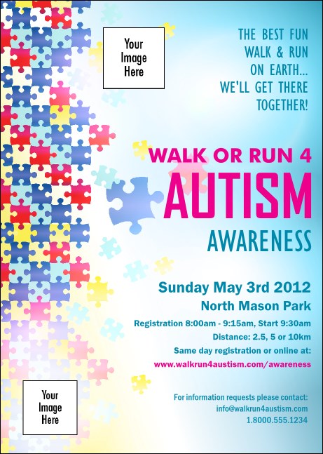 Autism Awareness Club Flyer Product Front
