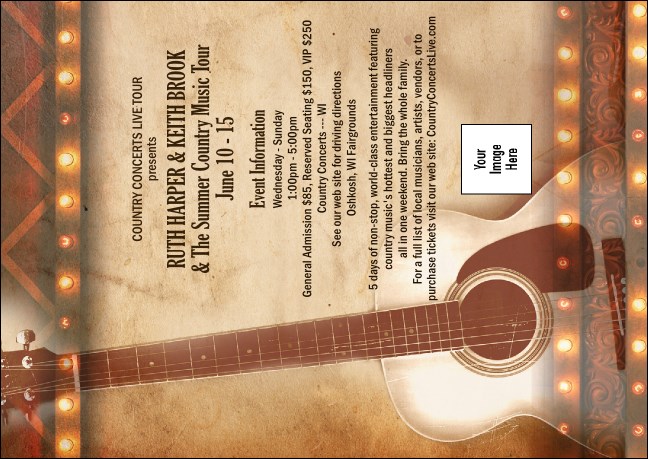 Natural Riffs Club Flyer Product Front