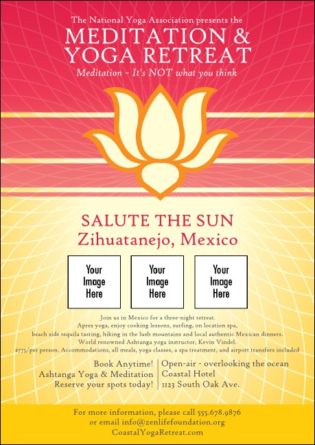 Lotus Flower Club Flyer Product Front