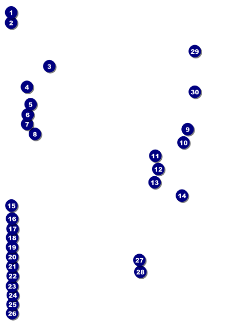 Circle Gala Club Flyer Front Field Markers