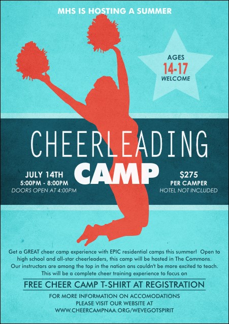 Cheerleading Jump Club Flyer