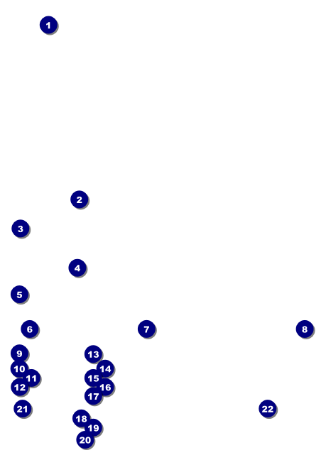 Football Blue Club Flyer Front Field Markers