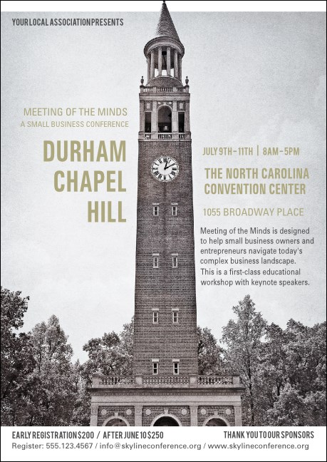 Chapel Hill Club Flyer