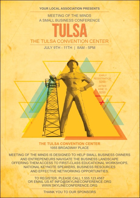 Tulsa Club Flyer Product Front