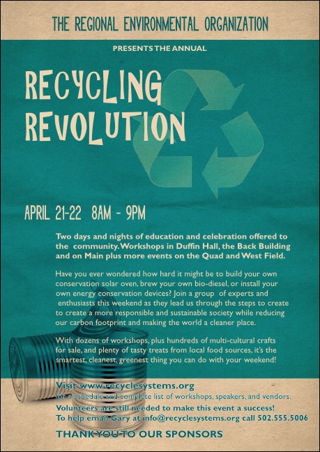 Recycling Symbol Club Flyer