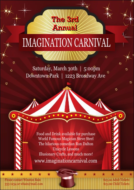 Red Tent Club Flyer