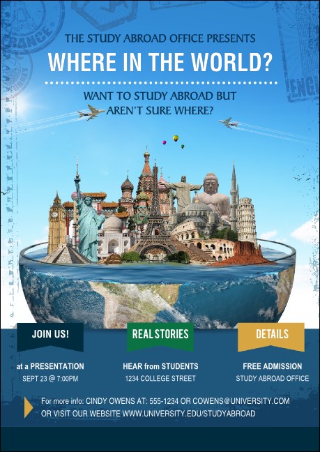 World Travel Club Flyer Product Front